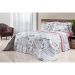 Kit Cobre Leito Tamanho King Passarinho 200 Fios 100% Algodão + Jogo de Cama - 7 Peças