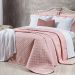 Kit Cobre Leito Tamanho Solteiro Rosa 400 Fios Egípcio 100% Algodão + Jogo de Cama - 5 Peças