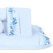Kit Colcha Azul King Size 100% Algodão 200 Fios + Jogo de Cama - 11 Peças