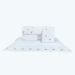 Kit Colcha Bordado Queen Size Bege Micro Percal Peletizado 400 Fios + Jogo de Cama - 7 Peças