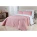 Kit Colcha Liso Solteiro Rosa 200 Fios 100% Algodão 2 Peças