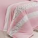 Kit Colcha Solteiro Rosa 200 Fios 100% Algodão + Jogo de Cama - 7 Peças 2,50m x 1,90m