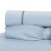 Kit Edredom Bege Queen Size Soft Microfibra + Jogo de Cama 400 Fios Micro Percal - 5 Peças