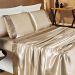 Kit Jogo de Cama de Cetim Charmousse King Prata 4 Peças