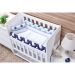 Kit Mini Berço Trança Balone Azul 8 Peças Azul marinho
