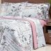 Kit de Cama Diplomata Casal Passarinho 200 Fios 100% Algodão 4 Peças