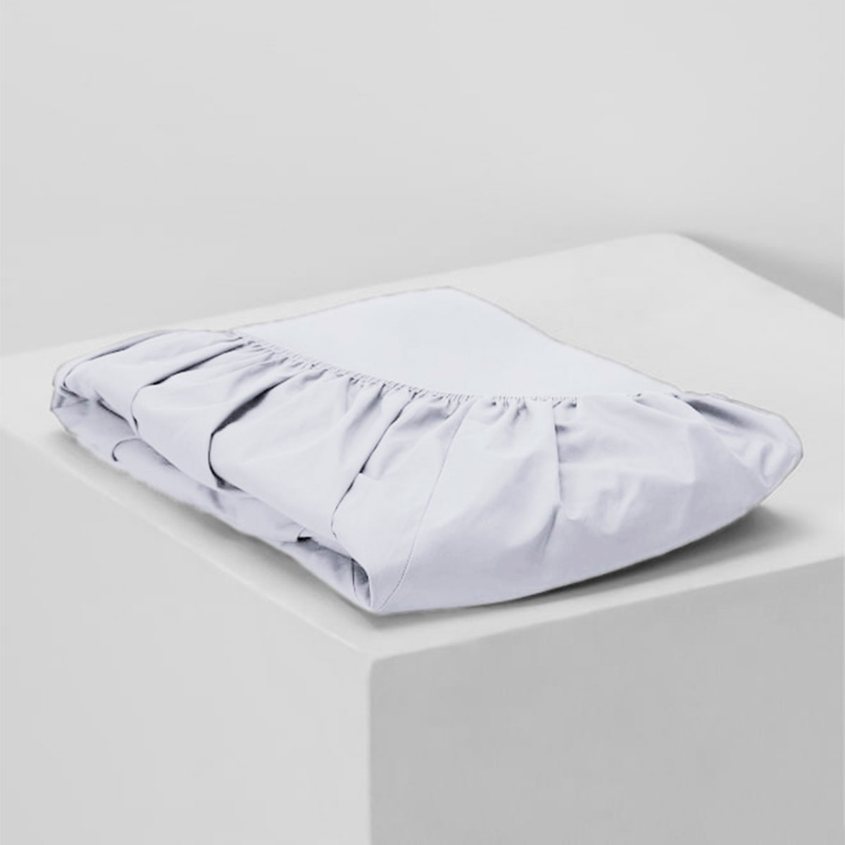 Lençol Branco King Avulso de Malha com Elástico 2,03m x 1,93m x 40cm