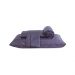 Lençol Liso Azul Marinho King Size 4 peças Micropercal 200 fios