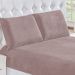 Lençol de Cama Queen Rosê 3 Peças Liso com Elástico 1,98m x 1,58m x 30cm