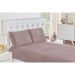 Lençol de Cama Queen Rosê 3 Peças Liso com Elástico 1,98m x 1,58m x 30cm