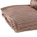 Manta Canelada Microfibra Cáqui Queen 2,20m x 2,40m