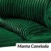 Manta Cobertor Microfibra Canelada Queen 2,20m x 2,40m Verde
