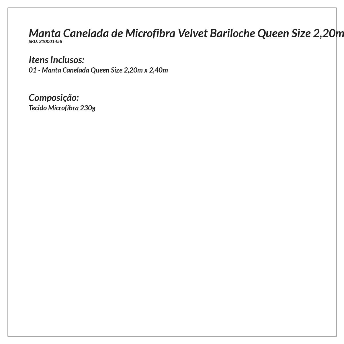 Manta Cobertor Microfibra Canelada Queen 2,20m x 2,40m Verde