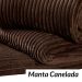 Mantinha Microfibra Canelada Queen 2,20m x 2,40m Tabaco