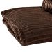 Mantinha Microfibra Canelada Queen 2,20m x 2,40m Tabaco