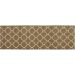 Passadeira para Cozinha 4 Metros x 66cm Grande Antiderrapante Estampada Geométrica marrom