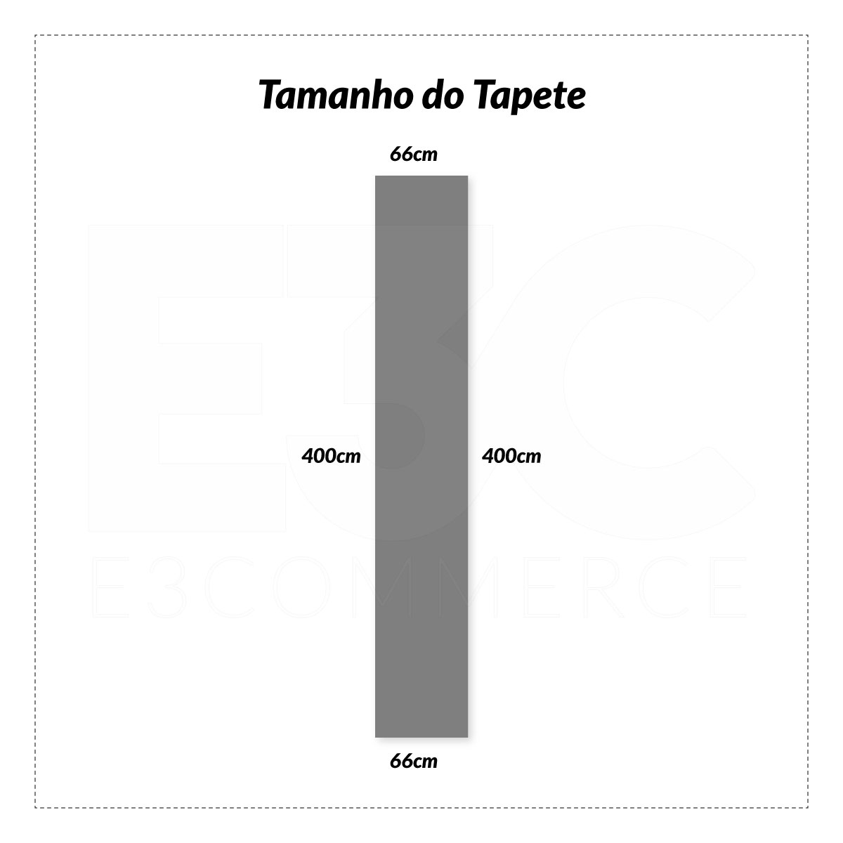 Passadeira para Cozinha 4 Metros x 66cm Grande Antiderrapante Estampada Geométrica marrom