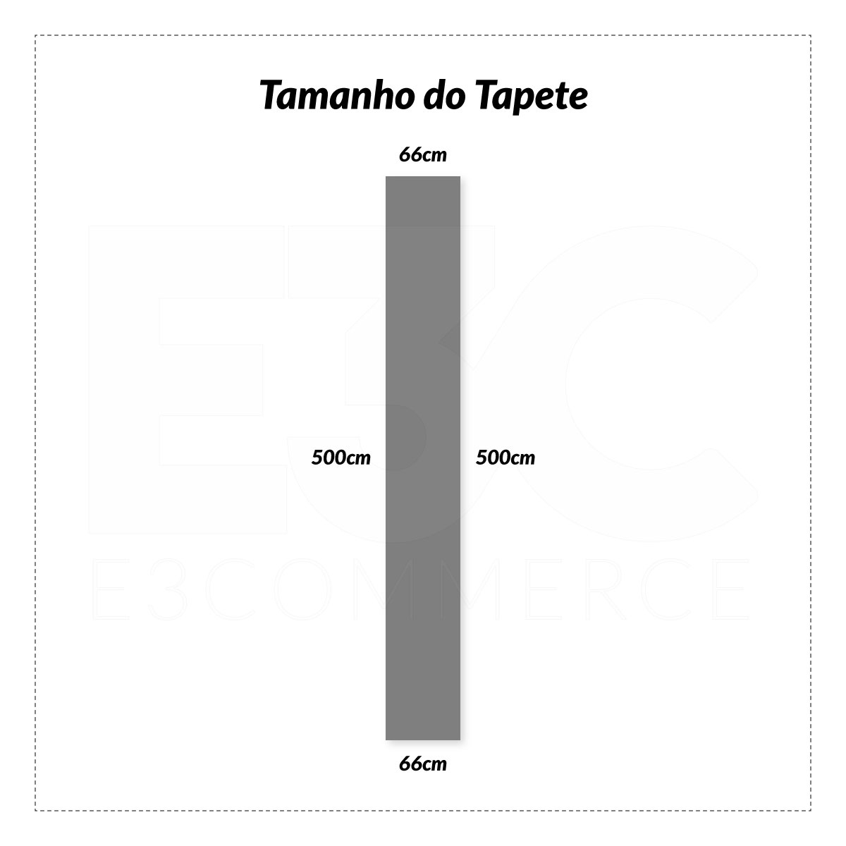 Passadeira para Cozinha Grande 5 metros x 66cm Antiderrapante Marrom Geométrica