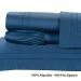Roupa de Cama Casal Padrão Azul 400 Fios Egípcio 100% Algodão 4 Peças