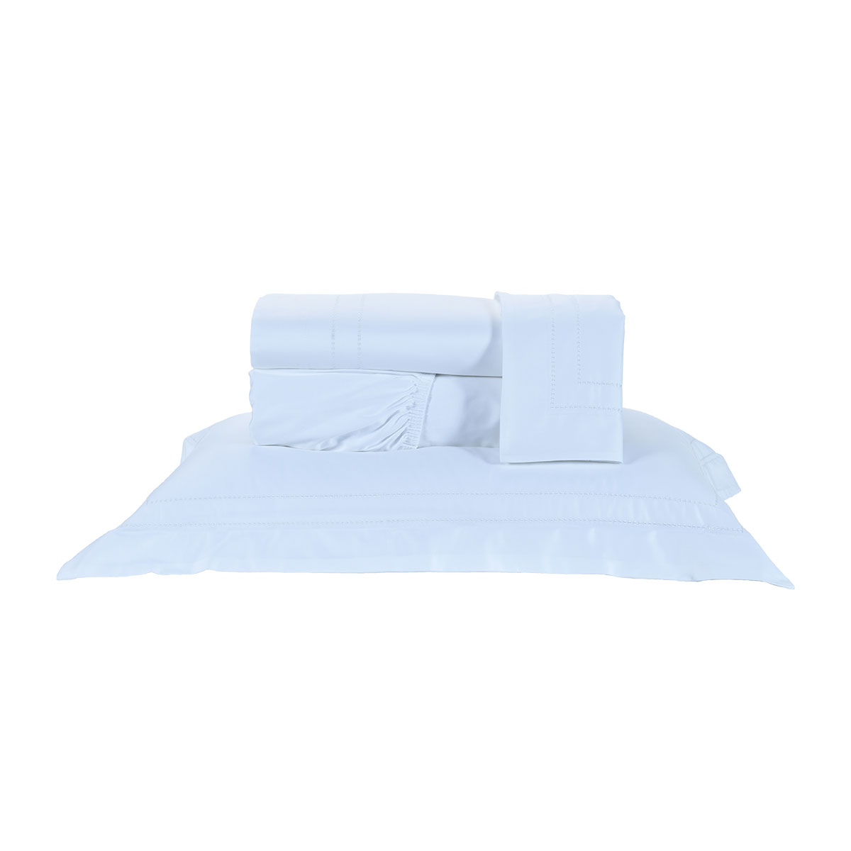 Roupa de Cama Queen Size Branco 400 Fios Egípcio 100% Algodão 4 Peças