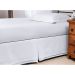 Saia Box Queen Size Branco 200 Fios 100% Algodão 1 Peça