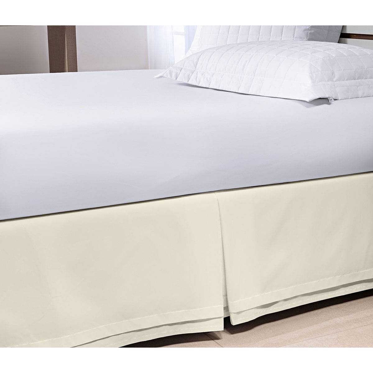 Saia Box Tamanho Queen Size Palha 200 Fios 100% Algodão 1 Peça