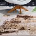 Tapete Decorativo de Sala ou Quarto Prime Antiderrapante 2,00m x 1,50m Abstrat Caramelo