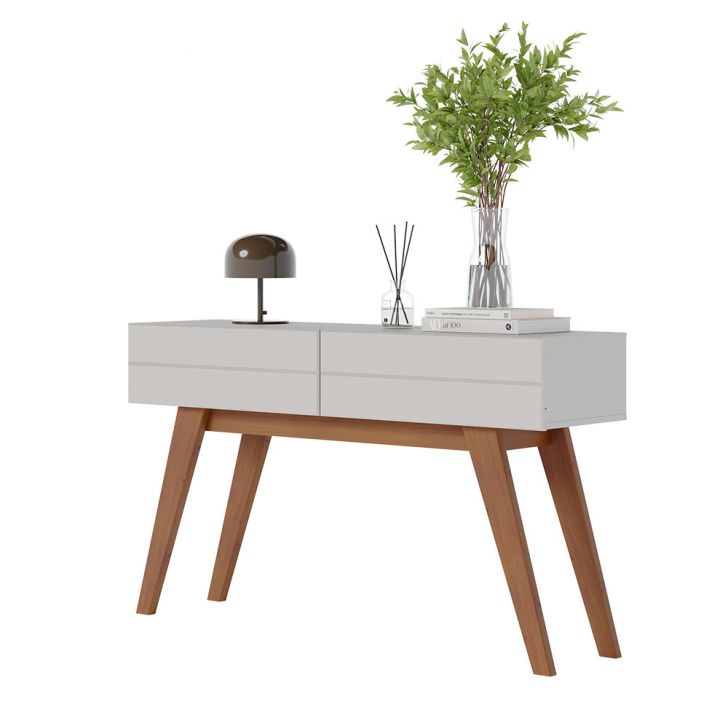 [OUTLET] Aparador Noronha Off White e Amadeirado