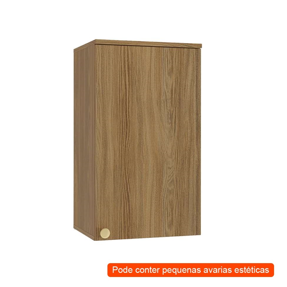 [OUTLET] Armário Aéreo Botanic 1 PT Nogueira 40 cm