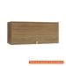 [OUTLET] Armário Aéreo Botanic 1 PT Nogueira 80 cm