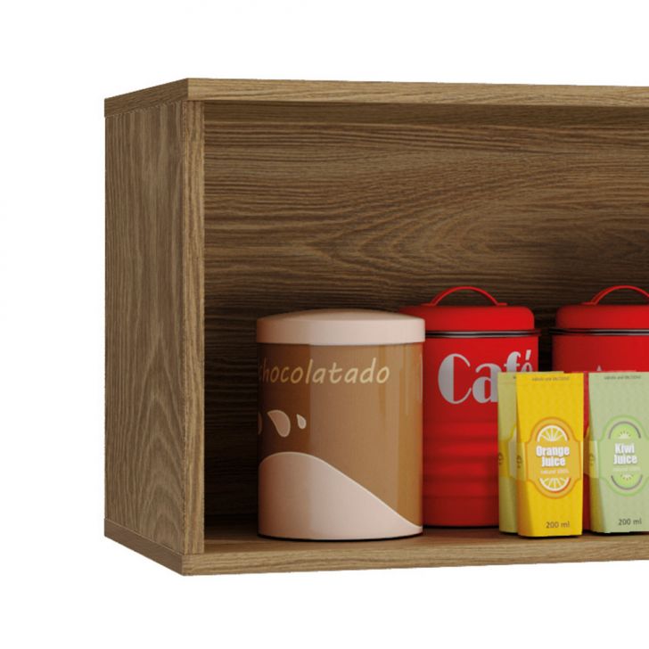 [OUTLET] Armário Aéreo Botanic 1 PT Nogueira 80 cm