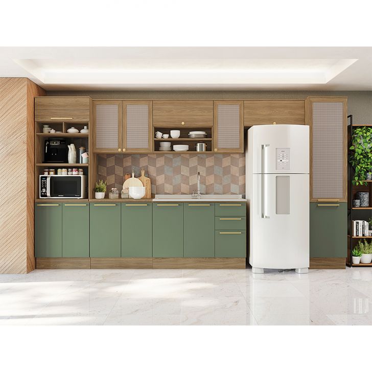 [OUTLET] Armário Aéreo Botanic 1 PT Nogueira 80 cm