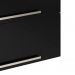 [OUTLET] Armário Aéreo Dandara 2 PT Preto e Branco 80 cm