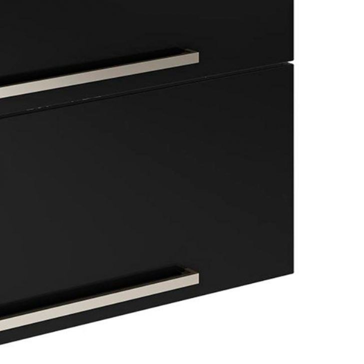 [OUTLET] Armário Aéreo Dandara 2 PT Preto e Branco 80 cm