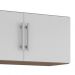 [OUTLET] Armário Aéreo Flex 2 PT Amêndoa e Branco