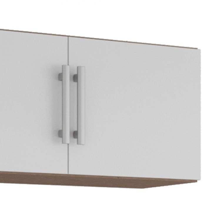 [OUTLET] Armário Aéreo Flex 2 PT Amêndoa e Branco