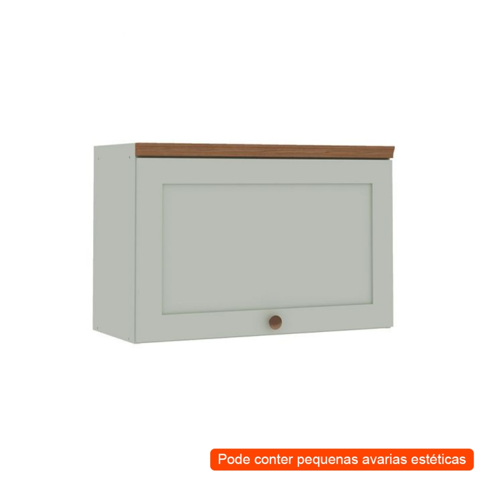 [OUTLET] Armário Aéreo Iluminata 1 Porta Verde Mint