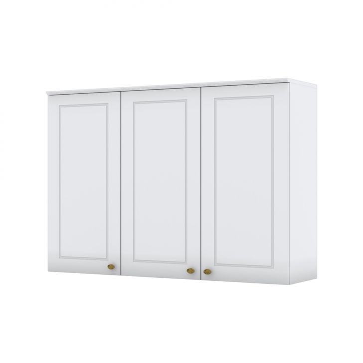 [OUTLET] Armário Aéreo Nova York 3 Portas Branco