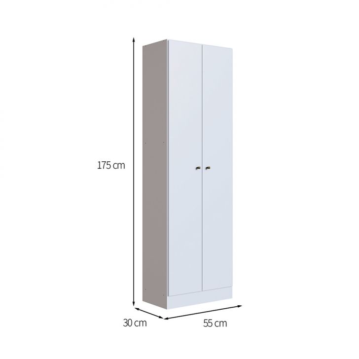 [OUTLET] Armário Multiuso Xangai 2 PT Branca