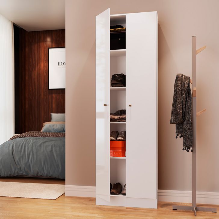 [OUTLET] Armário Multiuso Xangai 2 PT Branca