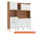 [OUTLET] Armário de Cozinha Select 6 Portas 2 Gavetas Amendola e Branco