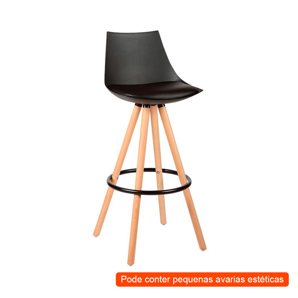 [OUTLET] Banqueta Lorena II Preta