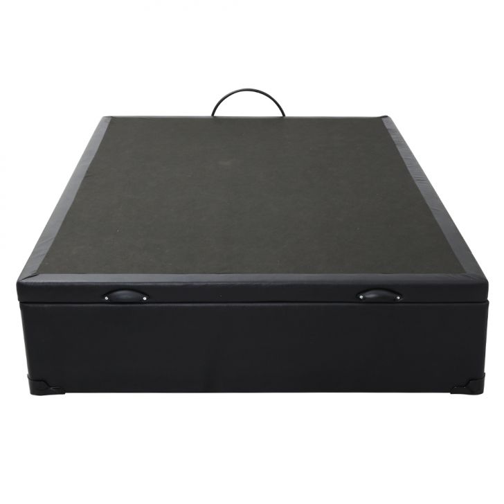 [OUTLET] Base para Cama Box Casal Érica com Baú Preta