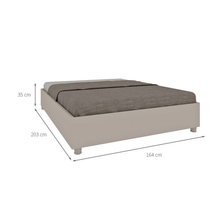 [OUTLET] Base para Cama Box Queen Mônaco Off White