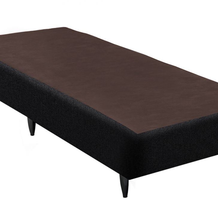 [OUTLET] Base para Cama Box Solteiro Linen (23x88x188) Preta