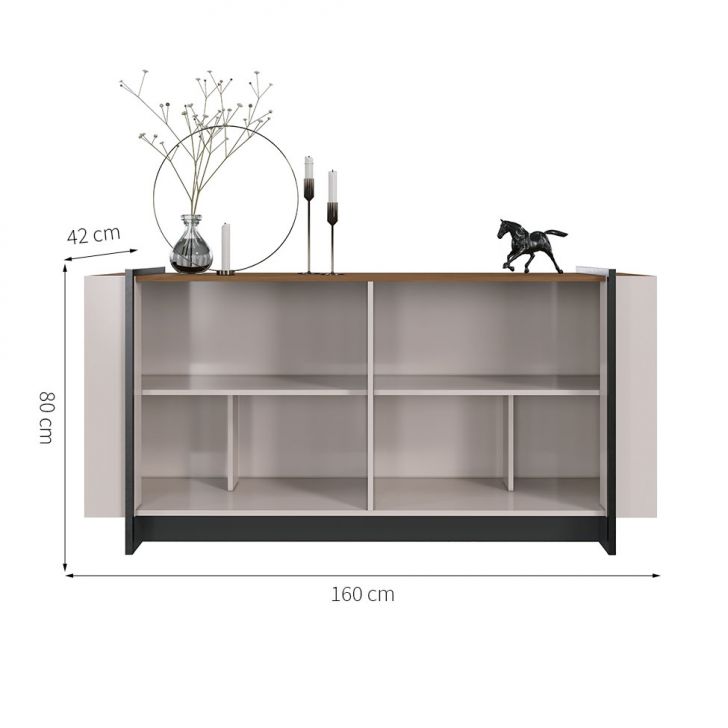 [OUTLET] Buffet Copacabana 4 PT Off White e Nogueira