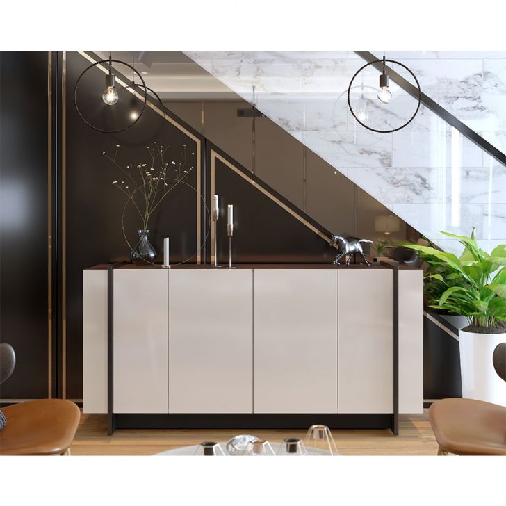 [OUTLET] Buffet Copacabana 4 PT Off White e Nogueira