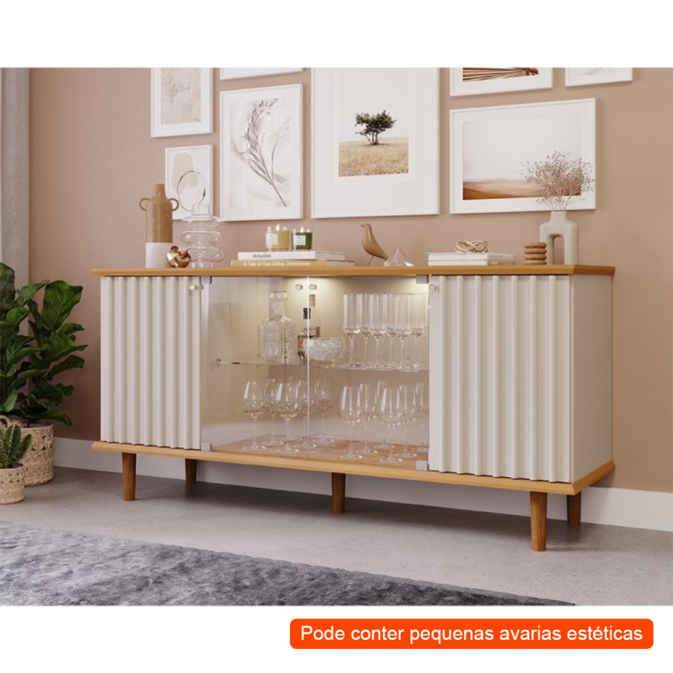 [OUTLET] Buffet Janice 4 PT Nature e Off White