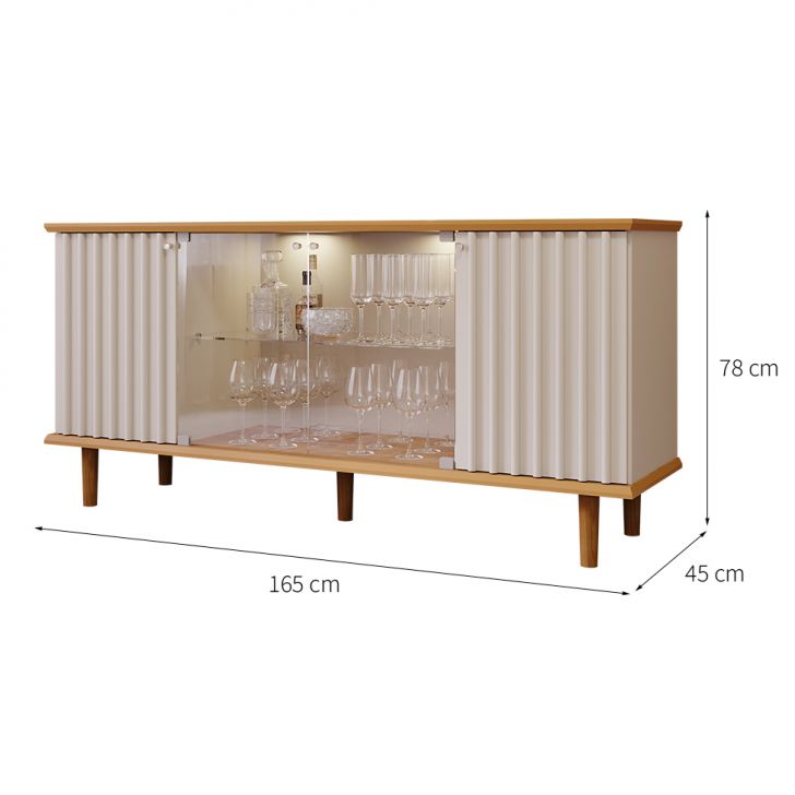 [OUTLET] Buffet Janice 4 PT Nature e Off White