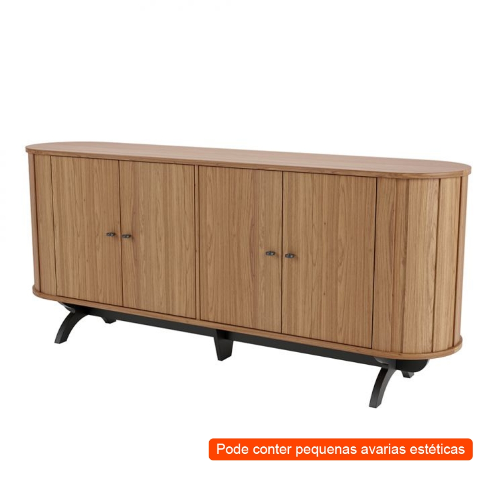 [OUTLET] Buffet Selene 4 PT Freijó e Preto